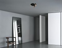 Plafonnier rond Ø35cm 3-flamme métal noir or