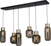 Lampe à suspendre 130 cm de long 6-flamme E27...