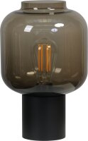 Petite lampe de table verre fumé métal 31...