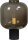Lampe de table noir verre fumé métal hauteur 41 cm E27