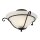 Plafonnier AUSTEN m&eacute;tal verre salon luminaire
