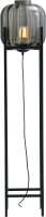 Petit lampadaire verre métal 138 cm noir E27
