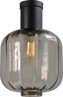 Plafonnier verre métal noir Ø 28 cm E27...