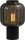 Lampe de table noir hauteur 31 cm verre m&eacute;tal ELYA