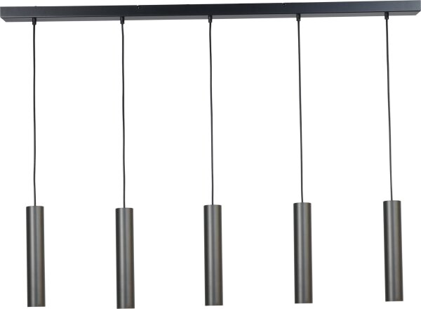 Lampe à suspendre Table de salle à manger noire Métal réglable en hauteur