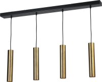 Lampe à suspendre laiton noir GU10 métal 3...