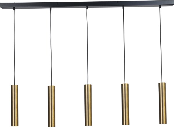 Suspension métal noir laiton orientable GU10