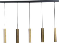 Suspension m&eacute;tal noir laiton orientable GU10