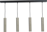 Suspension m&eacute;tal 4 flammes GU10 orientable ERION