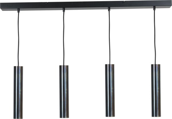 Elégante lampe à suspendre en métal noir effet huile Table de salle à manger