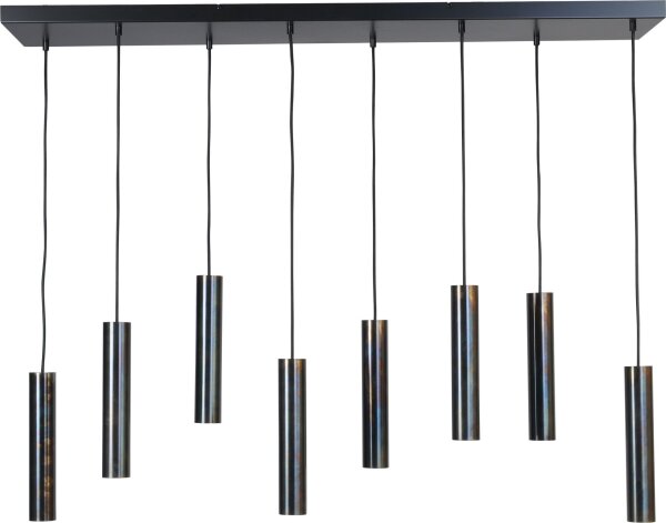 Lampe à suspendre noire réglable GU10 métal ERION