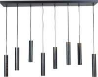Lampe &agrave; suspendre noire r&eacute;glable GU10...