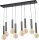 Lampe &agrave; suspendre m&eacute;tal noir pour 8x E27 table &agrave; manger ESJA