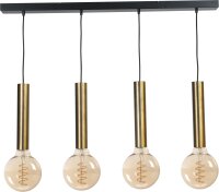 Lampe à suspendre en laiton noir métal pour...
