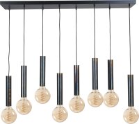 Lampe à suspendre en métal pour E27 noir...