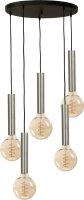Suspension m&eacute;tal ajustable pour E27 noir nickel
