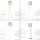 Tissu Abat-jour Lampadaire Gris E27 WILLOW