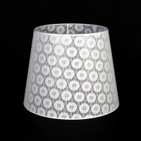 Abat-jour Lampadaire Blanc Dentelle Textile E27