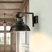 Applique murale HAKON cuivre antique bois...