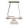 HAKON Lampe à suspendre Shabby blanc rustique vintage