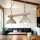 Suspension rustique HAKON Shabby Blanc Bois véritable