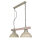 Suspension rustique HAKON Shabby Blanc Bois véritable