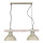Suspension rustique HAKON Shabby Blanc Bois véritable