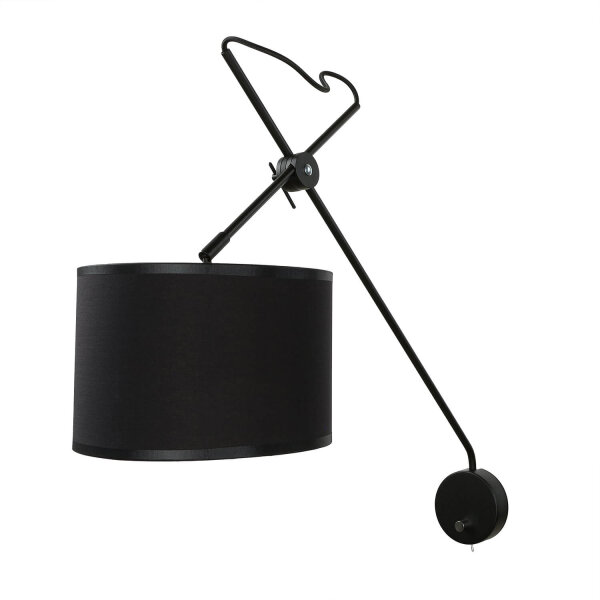 Applique avec interrupteur noir or VIPER flexible