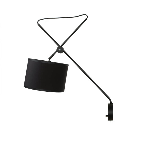 Applique avec interrupteur noir or VIPER flexible