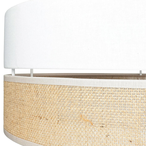 Plafonnier rond Ø 45 cm Boho Style 3x E27 tissu jute