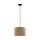 Suspension Abat-jour tissu Jute Ø 30 cm E27 Boho Style