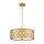 Plafonnier design rond arabesques Design feuille dor