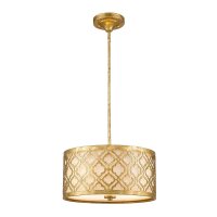 Arabesque Plafonnier ALADYN Feuille dor antique ronde