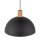Suspension métal bois Ø 35 cm E27 Scandinave