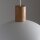 Lampe à suspendre Blanc Scandinave Métal Bois Ø 33,5 cm E27