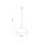 Lampe à suspendre Blanc Scandinave Métal Bois Ø 33,5 cm E27