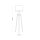 Lampadaire tripode Bois Tissu 168 cm E27 Naturel Noir