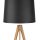 Skandinavische Stehlampe Dreibein 175 cm hoch Holz Stoff