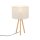 Lampe de table tripode bois tissu 46 cm Scandinave