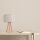 Lampe de table tripode bois tissu 46 cm Scandinave