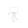 Lampe de table tripode 46 cm Scandinave bois tissu E27