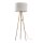 Lampadaire Scandinave Bois Tissu Trépied 146 cm