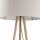 Lampadaire Scandinave Bois Tissu Trépied 146 cm