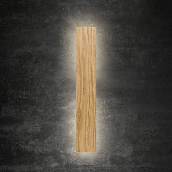Applique en bois de 50 cm de long Lumière indirecte Moderne