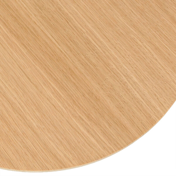 Applique en bois ronde Ø 30 cm plat lumière indirecte