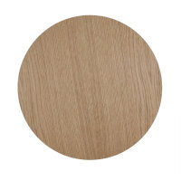 Applique en bois ronde Ø 30 cm plat lumière...