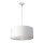 Plafonnier Rond Blanc Argent R&eacute;glable Salon
