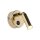 Applique murale avec interrupteur orientable Métal doré rond