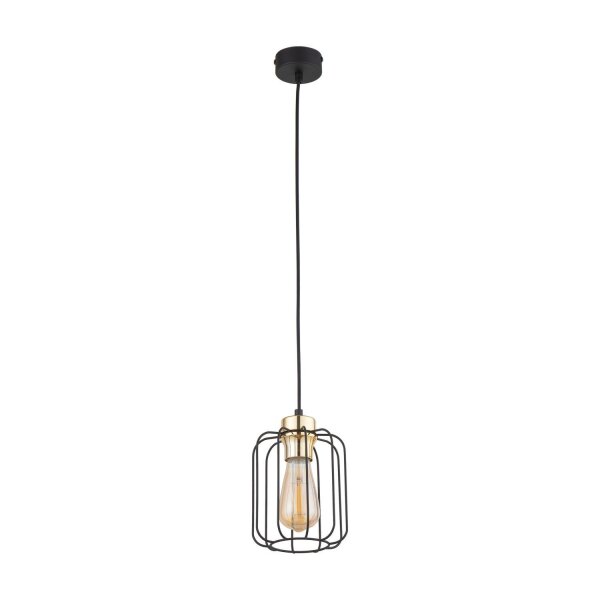 Suspension noir or E27 métal fil GALAXY