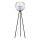 Lampadaire Moderne 179 cm de haut Métal Verre Tripode